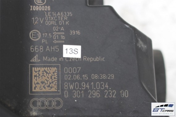 AUDI A4 ALLROAD PRZÓD maska błotniki zderzak pas przedni wzmocnienie błotnik 8W A2A2 LY9B czarny 8W9821105 8W9821106 8W0823029