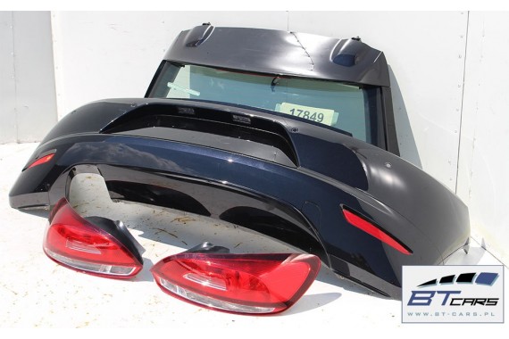 VW SCIROCCO KOMPLETNY TYŁ ZDERZAK tylny + KLAPA BAGAŻNIKA LAMPY lampa 1K8 Kolor LC9X głęboka czerń 1K8827025 1K8945095 1K8945096