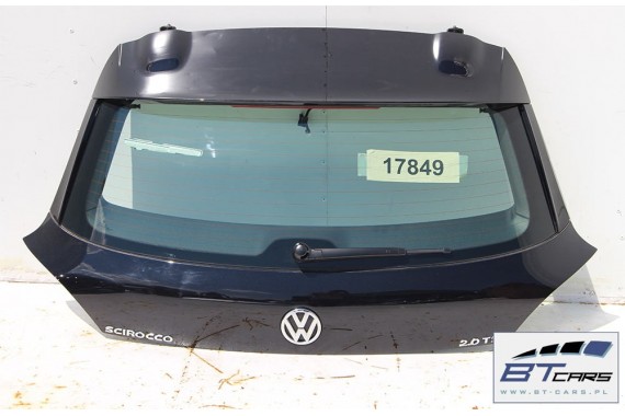 VW SCIROCCO KOMPLETNY TYŁ ZDERZAK tylny + KLAPA BAGAŻNIKA LAMPY lampa 1K8 Kolor LC9X głęboka czerń 1K8827025 1K8945095 1K8945096