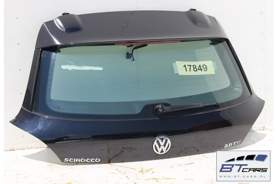 VW SCIROCCO KOMPLETNY TYŁ ZDERZAK tylny + KLAPA BAGAŻNIKA LAMPY lampa 1K8 Kolor LC9X głęboka czerń 1K8827025 1K8945095 1K8945096