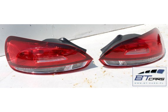 VW SCIROCCO KOMPLETNY TYŁ ZDERZAK tylny + KLAPA BAGAŻNIKA LAMPY lampa 1K8 Kolor LC9X głęboka czerń 1K8827025 1K8945095 1K8945096