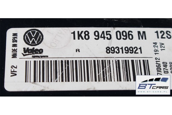 VW SCIROCCO KOMPLETNY TYŁ ZDERZAK tylny + KLAPA BAGAŻNIKA LAMPY lampa 1K8 Kolor LC9X głęboka czerń 1K8827025 1K8945095 1K8945096