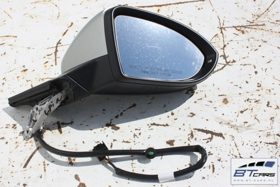 VW GOLF 7 VII LUSTERKO ZEWNĘTRZNE DRZWI PRAWE 6 pin 6pin 5G LB7W - srebrny (tungsten silver metallic) pinów kabli przewodów