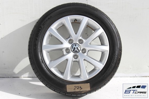 VW GOLF 6 VI JETTA EOS TOURAN FELGI 16 OPONY KOŁA felga 1K0601025CH / BS 6,5J*16H2 ET50 opona Hankook Optimo H725A 205/55/16 91H