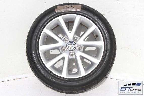 VW GOLF 6 VI JETTA EOS TOURAN FELGI 16 OPONY KOŁA felga 1K0601025CH / BS 6,5J*16H2 ET50 opona Hankook Optimo H725A 205/55/16 91H