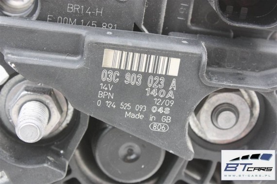 VW AUDI ALTERNATOR 03C903023A 03C903023AX 1.4 TSi 03C903023 03C903023A 03C903023C 03C9030234J 03C903023A 03C903023C 03C903025D