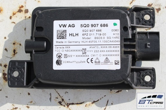 VW SPORTSVAN LUSTERKA DRZWI ASYSTENT PASA L+P 10+2 6+2 2 sztuki side assist lusterko 8pin 12pin LC9X  czerń 5Q0907685 5Q0907686