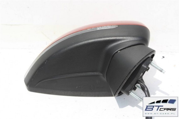 AUDI A3 LUSTERKO DRZWI PRAWE 14 PIN ASYSTENT side assist 8V 8V0 zewnetrzne LY3M - Volcano Red (Vulkanrot)