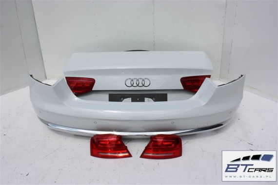 AUDI A8 4H D4 LS9R TYŁ ZDERZAK tylny + KLAPA BAGAŻNIKA + LAMPY lampa ledy LED 4H0 Kolor: 2Y biały 4H0807511 4H0827023B 4H0827023