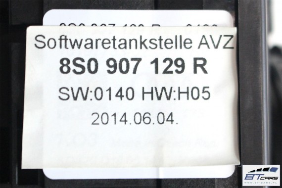 AUDI TT MANETKI TAŚMA AIR BAG 8S0907129R 8S0907129AF przełącznik przełączniki kierownicy + moduł manetka 8S0 907 129 R pierścień