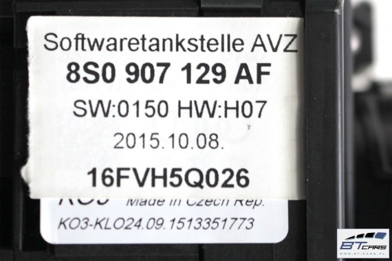 AUDI TT MANETKI + TAŚMA AIR BAG 8S0907129AF 8S0 907 129 AF 8S0907129R 8S0 907 129 R Z TAŚMĄ POD KIEROWNICĘ MULTIFUNKCJA 8S 2105-