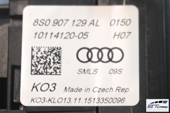 AUDI TT MANETKI + TAŚMA AIR BAG 8S0907129AL 8S0 907 129 AL przełącznik przełączniki kierownicy + moduł manetka pierścień