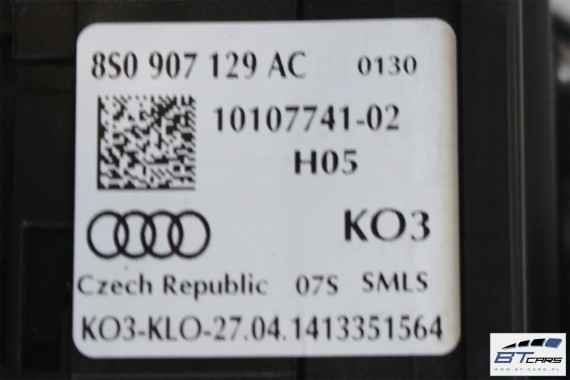 AUDI TT MANETKI + TAŚMA AIR BAG 8S0907129AC  8S0 907 129 AC przełącznik przełączniki kierownicy + moduł manetka pierścień