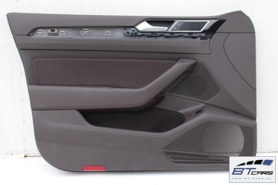 VW PASSAT B8 KOMBI BOCZKI DRZWIOWE DRZWI TAPICERKA BOCZEK drzwiowe 3G 3G9 ALLTRACK VARIANT Kolor: RZ3- - naturalny brąz welur