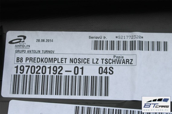 VW PASSAT B8 KOMBI BOCZKI DRZWIOWE DRZWI TAPICERKA BOCZEK drzwiowe 3G 3G9 ALLTRACK VARIANT Kolor: Kolor: 82V - czarny tytanowy