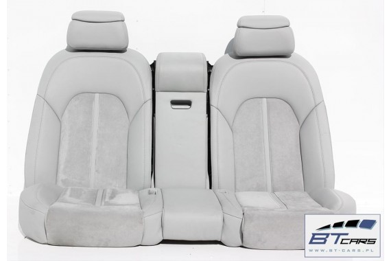 AUDI A8 FOTELE KOMPLET FOTELI siedzeń siedzenia tapicerka 4H D4 4H0 2010-2017 kolor szary + boczki + podłokietnik fotel fotele