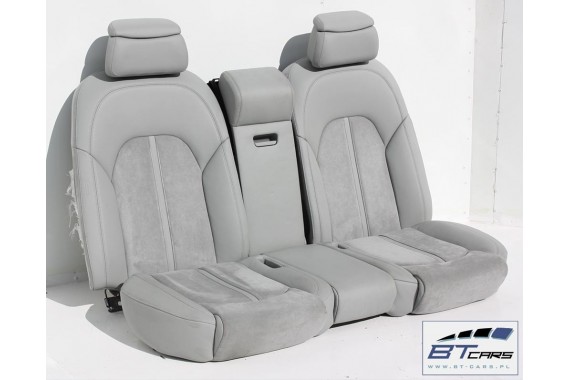 AUDI A8 FOTELE KOMPLET FOTELI siedzeń siedzenia tapicerka 4H D4 4H0 2010-2017 kolor szary + boczki + podłokietnik fotel fotele