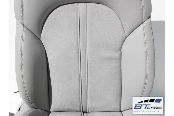AUDI A8 FOTELE KOMPLET FOTELI siedzeń siedzenia tapicerka 4H D4 4H0 2010-2017 kolor szary + boczki + podłokietnik fotel fotele
