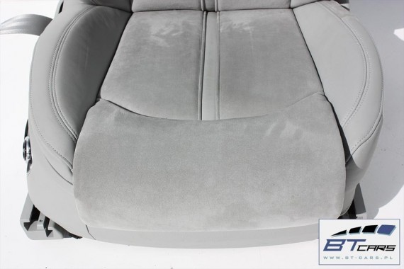 AUDI A8 FOTELE KOMPLET FOTELI siedzeń siedzenia tapicerka 4H D4 4H0 2010-2017 kolor szary + boczki + podłokietnik fotel fotele