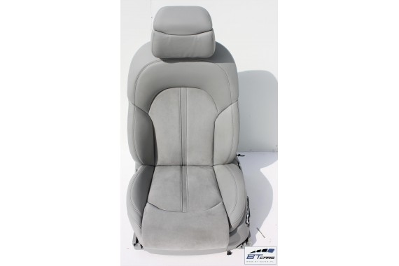 AUDI A8 FOTELE KOMPLET FOTELI siedzeń siedzenia tapicerka 4H D4 4H0 2010-2017 kolor szary + boczki + podłokietnik fotel fotele