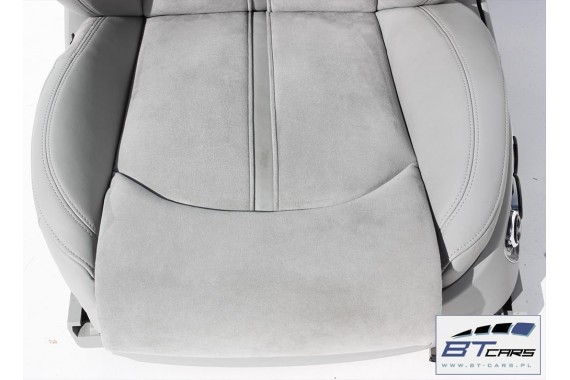 AUDI A8 FOTELE KOMPLET FOTELI siedzeń siedzenia tapicerka 4H D4 4H0 2010-2017 kolor szary + boczki + podłokietnik fotel fotele