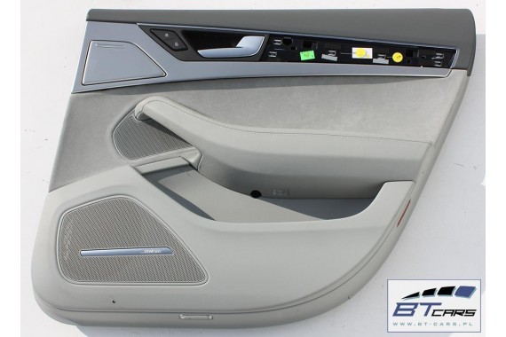 AUDI A8 FOTELE KOMPLET FOTELI siedzeń siedzenia tapicerka 4H D4 4H0 2010-2017 kolor szary + boczki + podłokietnik fotel fotele