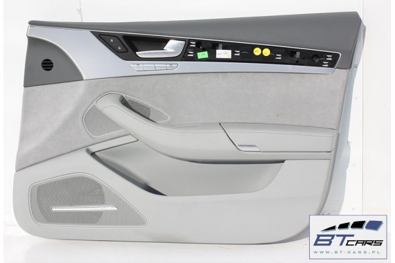 AUDI A8 FOTELE KOMPLET FOTELI siedzeń siedzenia tapicerka 4H D4 4H0 2010-2017 kolor szary + boczki + podłokietnik fotel fotele