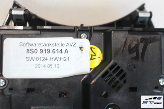 AUDI TT CZYTNIK + PANEL MMI 8S0035021 8S0919614A TOUCHPAD gałka z touchpadem sterowanie 8S0035021 8S0919614L 8S0035021Q 8S