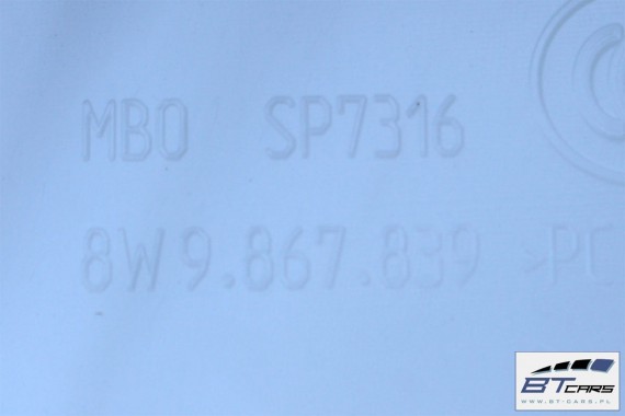 AUDI A4 KOMBI WYKOŃCZENIE PODSUFITKI 8W9867839 listwa słupek 8W9 867 839 AVANT ALLROAD