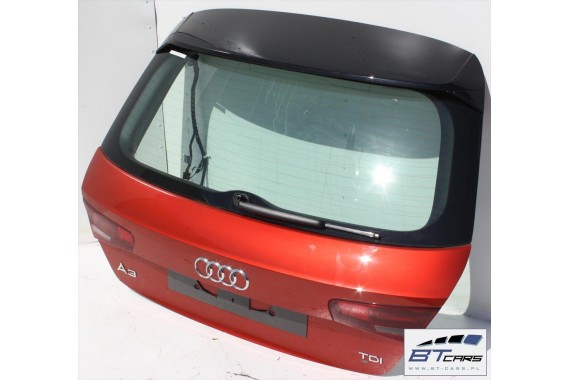 AUDI A3 TYŁ ZDERZAK + KLAPA BAGAŻNIKA + LAMPY lampa tylny 8V0 8V 8V3 1G 	LY3M 	Vulkanrot metallic 	Czerwony