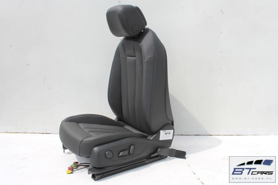 AUDI A4 SEDAN FOTELE KOMPLET FOTELI siedzeń siedzenia fotel tapicerka 8W5 8W skóra kolor czarny B9 USA fotele tapicerka czarna