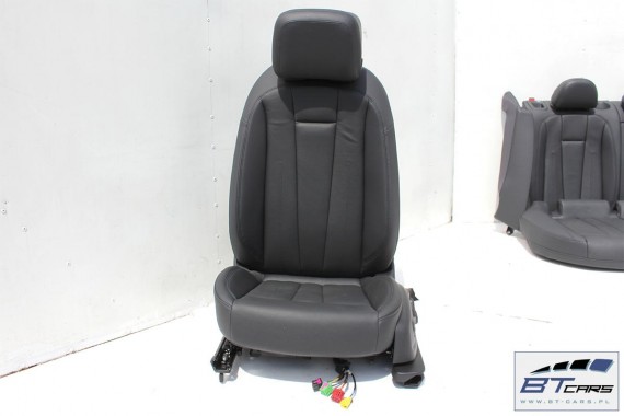 AUDI A4 SEDAN FOTELE KOMPLET FOTELI siedzeń siedzenia fotel tapicerka 8W5 8W skóra kolor czarny B9 USA fotele tapicerka czarna