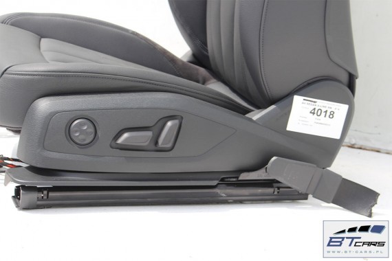 AUDI A4 SEDAN FOTELE KOMPLET FOTELI siedzeń siedzenia fotel tapicerka 8W5 8W skóra kolor czarny B9 USA fotele tapicerka czarna