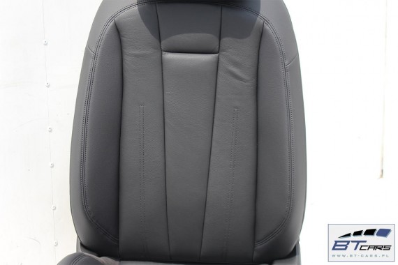 AUDI A4 SEDAN FOTELE KOMPLET FOTELI siedzeń siedzenia fotel tapicerka 8W5 8W skóra kolor czarny B9 USA fotele tapicerka czarna