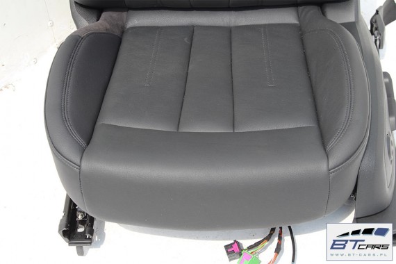 AUDI A4 SEDAN FOTELE KOMPLET FOTELI siedzeń siedzenia fotel tapicerka 8W5 8W skóra kolor czarny B9 USA fotele tapicerka czarna