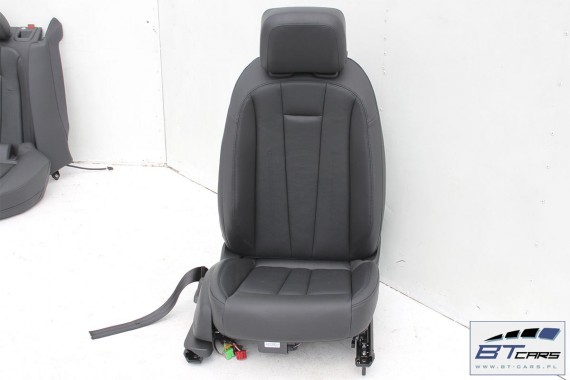 AUDI A4 SEDAN FOTELE KOMPLET FOTELI siedzeń siedzenia fotel tapicerka 8W5 8W skóra kolor czarny B9 USA fotele tapicerka czarna