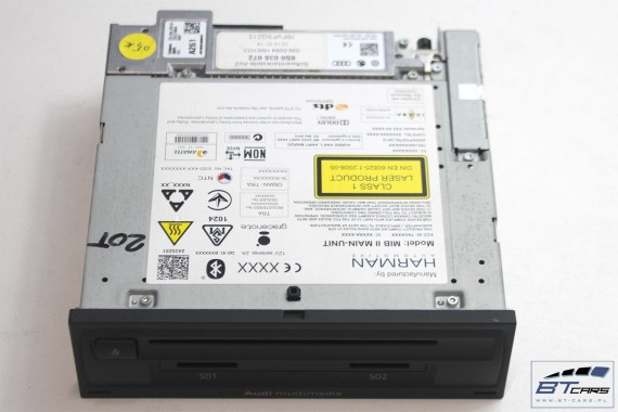 AUDI TT ZESTAW MMI 3G+ CZYTNIK 8S0035072 + PANEL 8S0919614B 8S TOUCHPAD gałka z touchpadem sterowanie 8S0035072 8S0919614B 8S