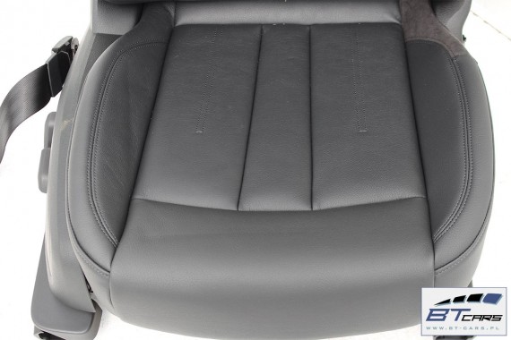 AUDI A4 SEDAN FOTELE KOMPLET FOTELI siedzeń siedzenia fotel tapicerka 8W5 8W skóra kolor czarny B9 USA fotele tapicerka czarna