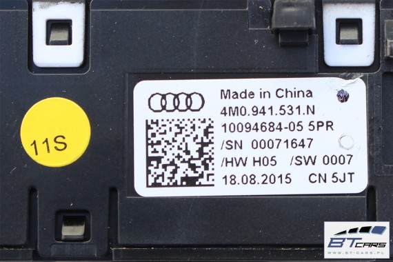 AUDI A4 A5 Q5 Q7 PRZEŁĄCZNIK WŁĄCZNIK ŚWIATEŁ 4M0941531N 4M0941531AA 4M0 941 531 N 4M0941531N 4M0941531AA 4M0941531N 4M0941531AA