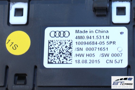 AUDI A4 A5 Q5 Q7 PRZEŁĄCZNIK WŁĄCZNIK ŚWIATEŁ 4M0941531N 4M0941531AA 4M0 941 531 N 4M0941531N 4M0941531AA 4M0941531N 4M0941531AA