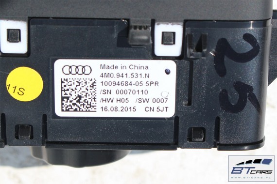 AUDI A4 A5 Q5 Q7 PRZEŁĄCZNIK WŁĄCZNIK ŚWIATEŁ 4M0941531N 4M0941531AA 4M0 941 531 N 4M0941531N 4M0941531AA 4M0941531N 4M0941531AA