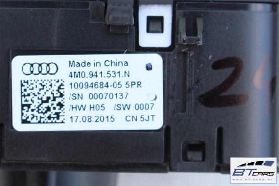 AUDI A4 A5 Q5 Q7 PRZEŁĄCZNIK WŁĄCZNIK ŚWIATEŁ 4M0941531N 4M0941531AA 4M0 941 531 N 4M0941531N 4M0941531AA 4M0941531N 4M0941531AA