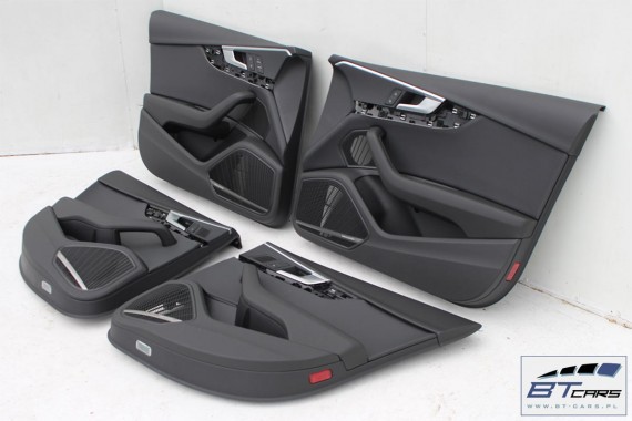 AUDI A4 SEDAN FOTELE KOMPLET FOTELI siedzeń siedzenia fotel tapicerka 8W5 8W skóra kolor czarny B9 USA fotele tapicerka czarna