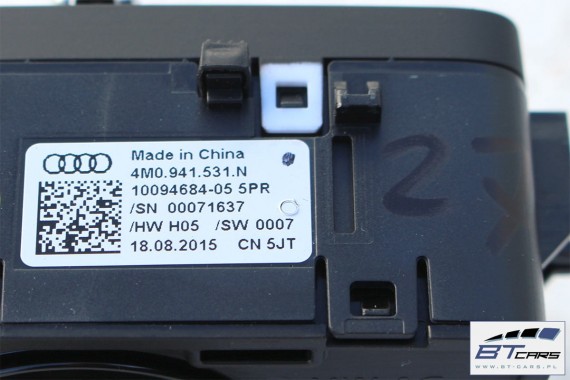 AUDI A4 A5 Q5 Q7 PRZEŁĄCZNIK WŁĄCZNIK ŚWIATEŁ 4M0941531N 4M0941531AA 4M0 941 531 N 4M0941531N 4M0941531AA 4M0941531N 4M0941531AA