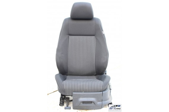 VW POLO FOTELE KOMPLET FOTELI siedzeń siedzenia tapicerka 6C 6C0 6R 6R4 6R0 5-drzwiowy welur w kolorze czarno-szarym