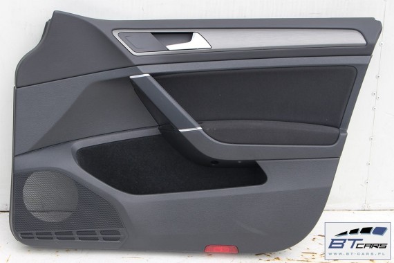 VW GOLF 7 VII KOMBI BOCZEK BOCZKI DRZWI drzwiowe tapicerka 5G 5G9 Variant KOMPLET BOCZKÓW CZARNY welur welurowe czarne