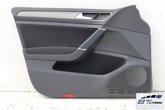 VW GOLF 7 VII KOMBI BOCZEK BOCZKI DRZWI drzwiowe tapicerka 5G 5G9 Variant KOMPLET BOCZKÓW CZARNY welur welurowe czarne