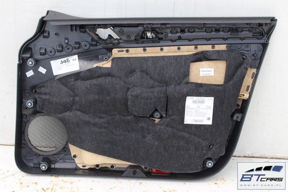 VW GOLF 7 VII KOMBI BOCZEK BOCZKI DRZWI drzwiowe tapicerka 5G 5G9 Variant KOMPLET BOCZKÓW CZARNY welur welurowe czarne