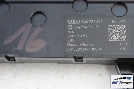 AUDI A4 PANEL Z PRZYCISKAMI PRZYCISKI 8W0925301BC 8W0 925 301 BC przycisk b9 f5 sterowania 8W0925301BC 8W0925301BC 8W0925301BC