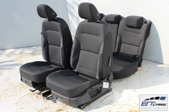 VW GOLF 7 VII KOMBI FOTELE KOMPLET FOTELI siedzeń siedzenia fotel tapicerka 5G 5G9 welur kolor czarny 5G0 Variant